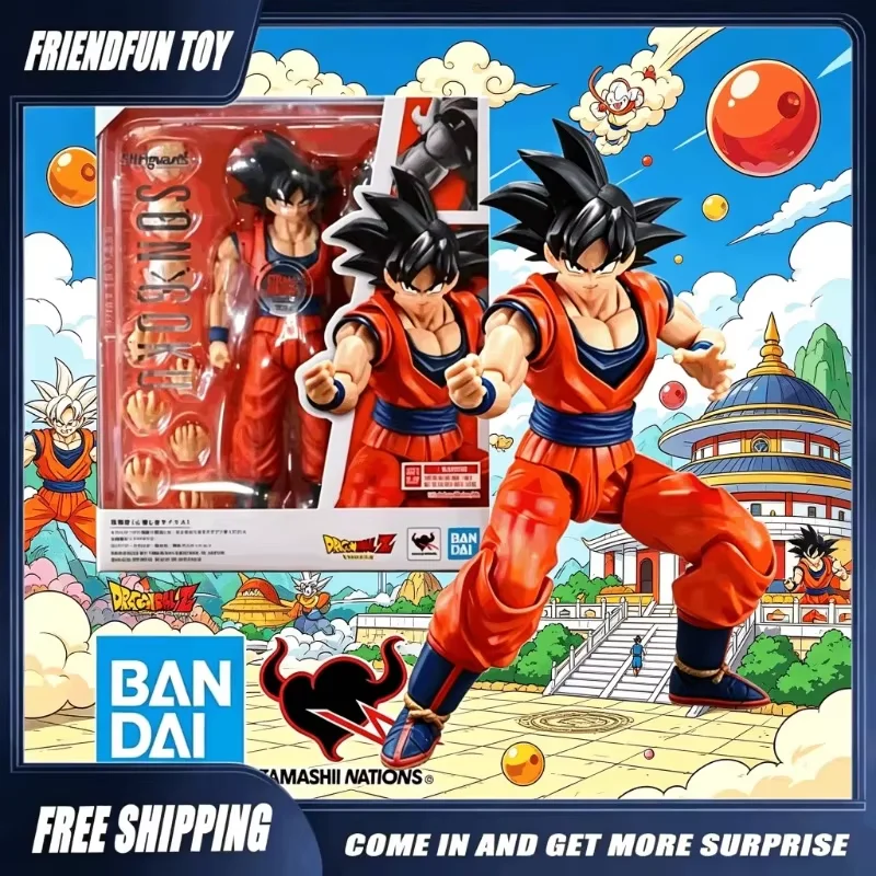 

Original Bandai S.H. Figuarts Dragon Ball Z Son Goku3.0 Anime Figure Hind-Hearted Saiyan Action Figure Collection Model Toy Gift