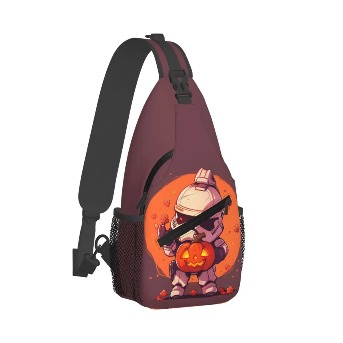 مخصص M-Mandalorianed حقيبة كتف النساء الرجال موضة حقائب الكتف الصدر للسفر المشي لمسافات طويلة الفضاء التلفزيون حقيبة رافعة #2