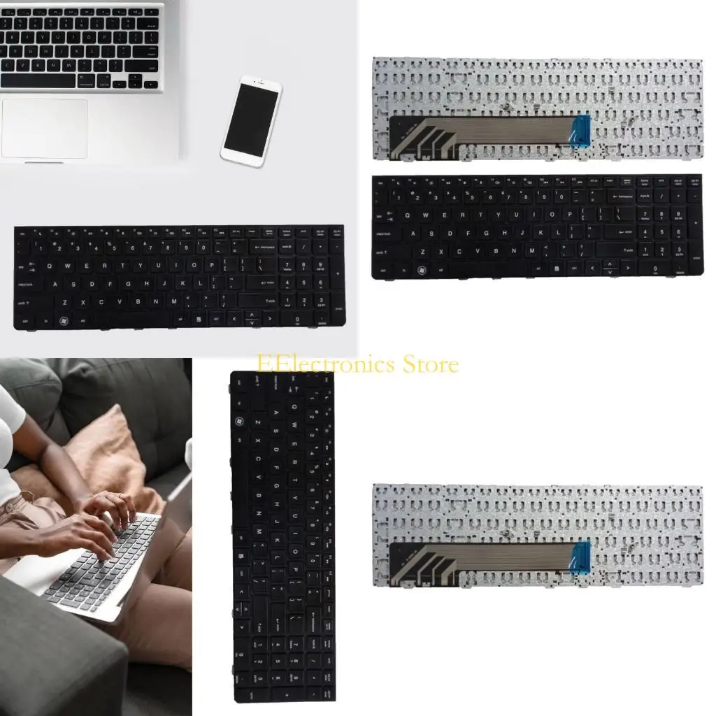 B03C Original Keyboard Replacement for HP ProBook 4530s 4535s 4730s Laptop Keyboards US Version with FRAME
