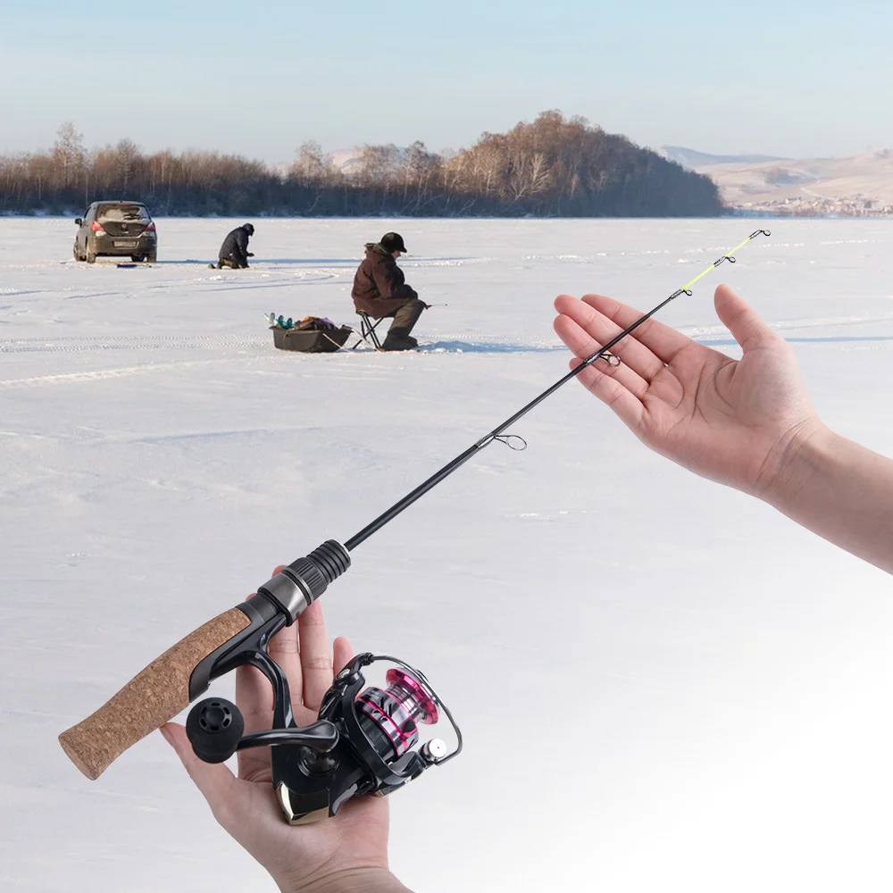 

Goture 50 см зимняя удочка для зимней удочки, сверхлегкая и прочная удочка, набор рыболовных катушек PoleTacklefibgllass Pole, зимняя зимняя удочка для зимней удочки