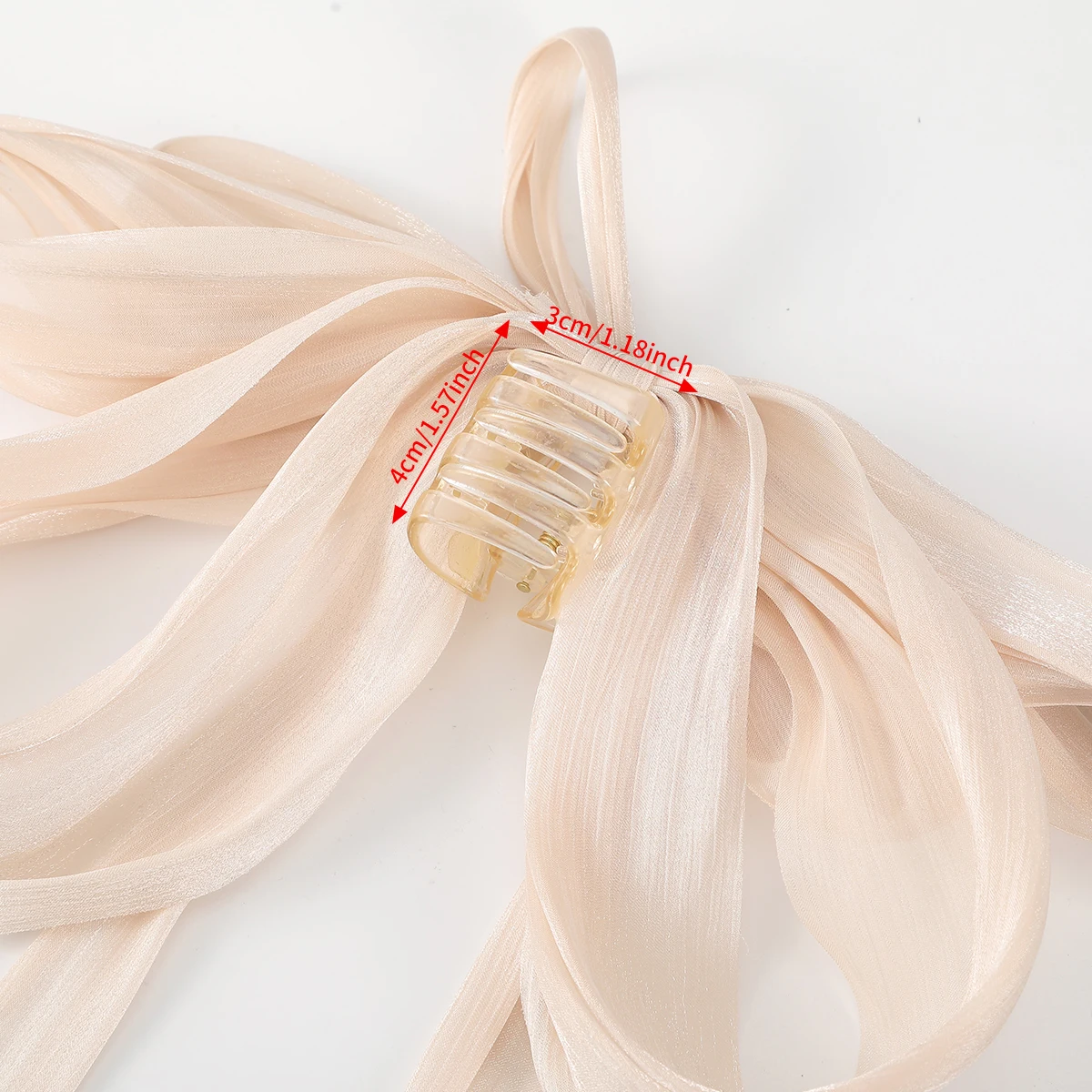 دبوس شعر بفيونكة ساتان AWAYTR-Tassel ، أغطية رأس أنيقة ، مشبك ربيعي ، مشبك شعر ثابت ، غطاء رأس ريترو للحفلات ، إكسسوارات شعر حمراء #6