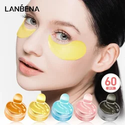 LANBENA Collagen Eye Patches 60Pcs Eye Bags Removal Wrinkles Dark Circles Patches Retinol VC Eyes Pads Sleep Face Mask Skin Care