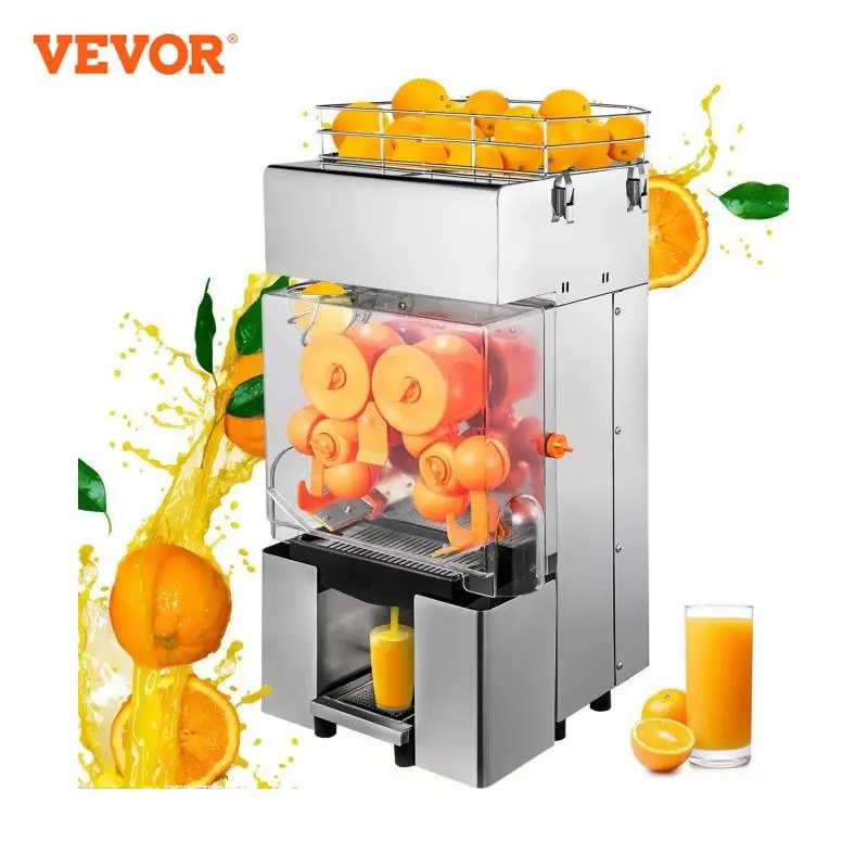 VEVOR Commercial Juicer Electric Orange Squeezer Food-grade Material Pull-out Typed Filter Box Durable Press Machine for Stores