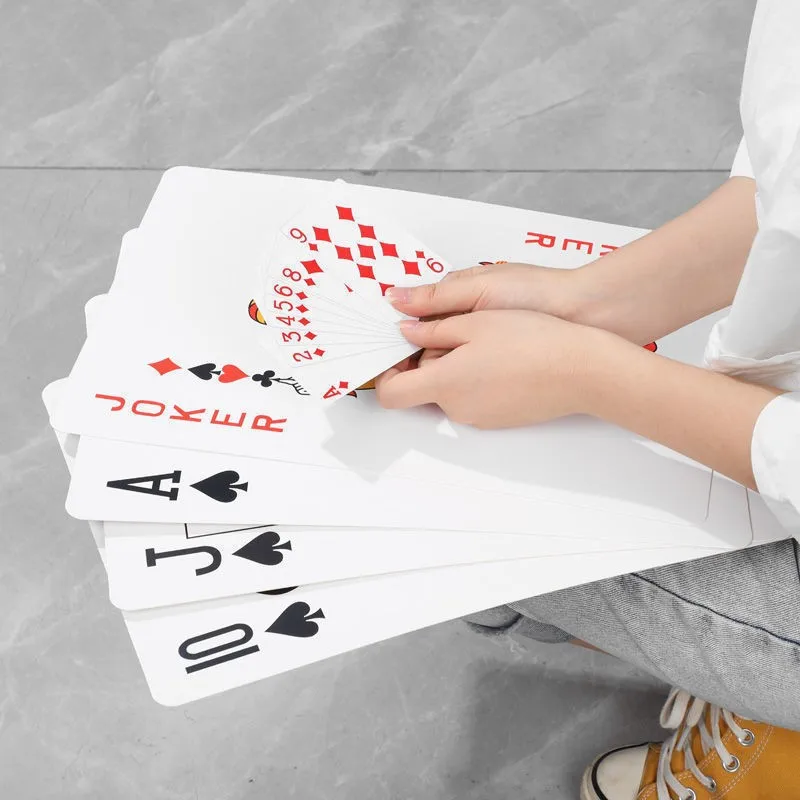 Huge Poker Playing Cards Cute Miniature Games Funny Toys For Friends Party Playing Card Games Dollhouse Accessories