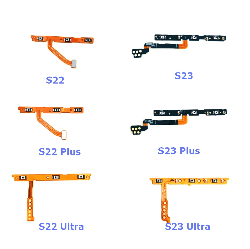 

50 шт. кнопка включения и выключения громкости гибкий кабель для Samsung S20 S21 FE S22 Plus S23 S24 Ultra