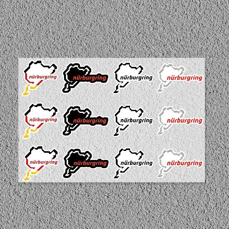 1PC Bike Motorcycle Car LocomotiveSticker Styling Vinyl Decal Stickers Decoration FOR N-Nurburgring Track
