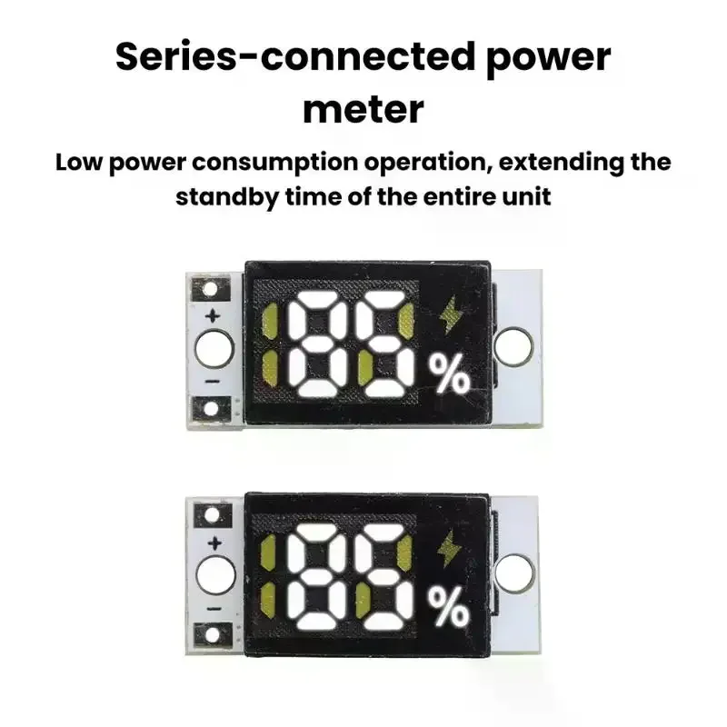 Mini Battery Level Indicator Module For 1S 2S 3S 4S Lithium Battery Accurate Percentage Display Module Low Power Battery Meter