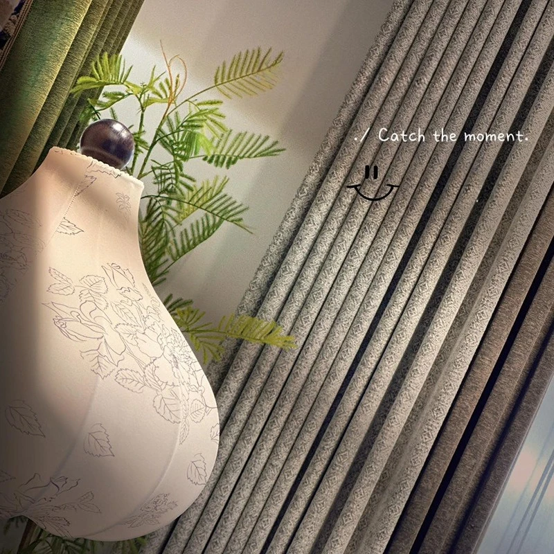 

Curtains for Bedroom Living Room European Luxury Premium Custom Bay Window Classic Design Thick Cotton Linen Tailored Drapes