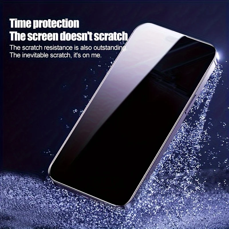 4 قطعة غطاء كامل واقي للشاشة من الزجاج المقسى لهاتف آيفون 11 12 13 14 15 16 Pro Max HD Clear 15 16 Plus XR XS Max Glass