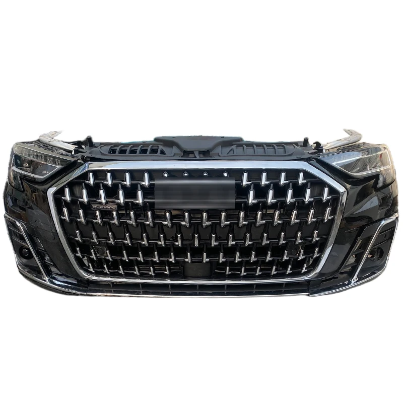High Quality Original Black Front Bumper Radiator Cooling Assembly for A8L D5 2019-2022 Body Kit Bumper Grille 2023-2025