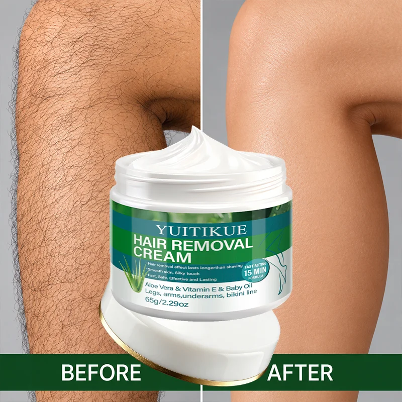 Aloe Vera Vitamin E Hair Removal Cream 65g 15 Min Fast Acting Gentle Depilatory Cream For Ladies Arms Legs Underarms Bikini Line