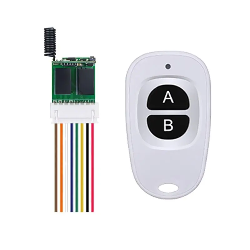 FULL-2CH LED Lights DC3.7V-12V RC Remote Switch Access Control Relay Mini Wireless Control Switch 315Mhz
