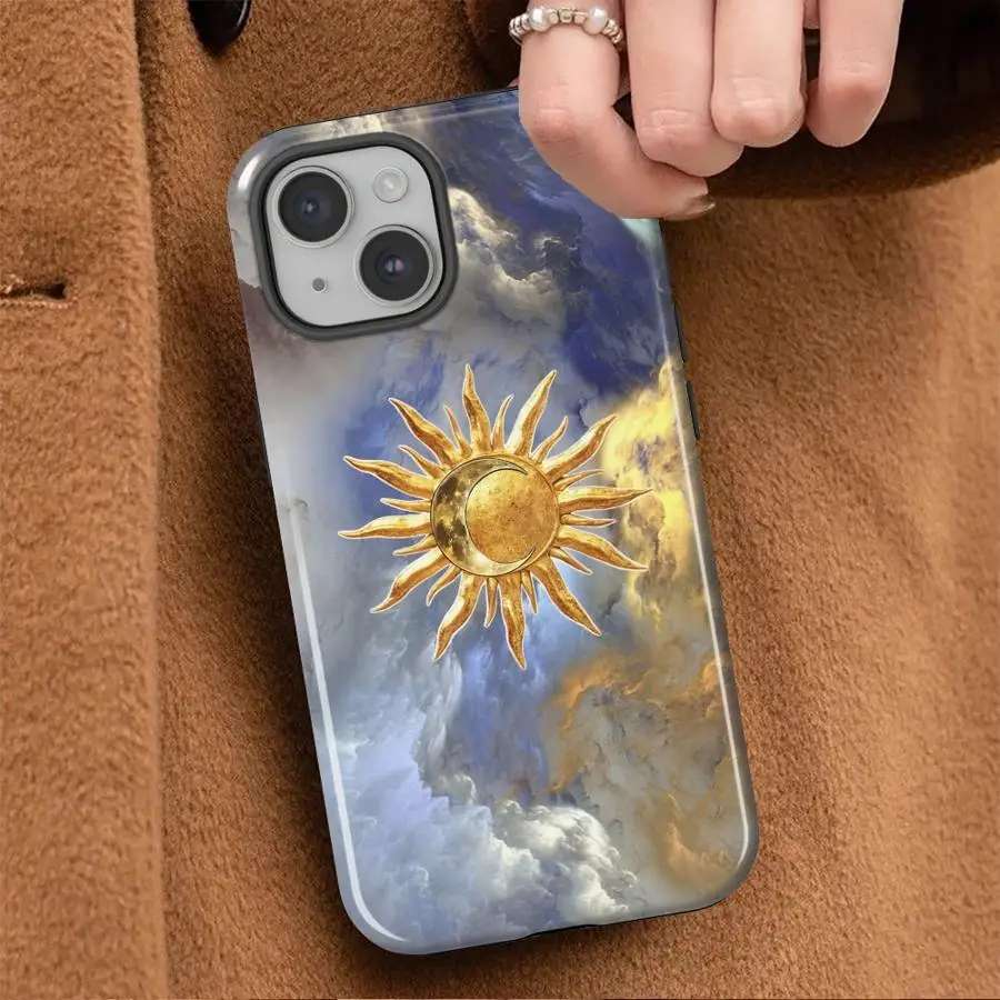 Creative Sun Art Soft Cover Capa Phone Case for Apple iPhone 17 14 15 XS XR 13 Plus Air 11 16e 12 Pro Max 16