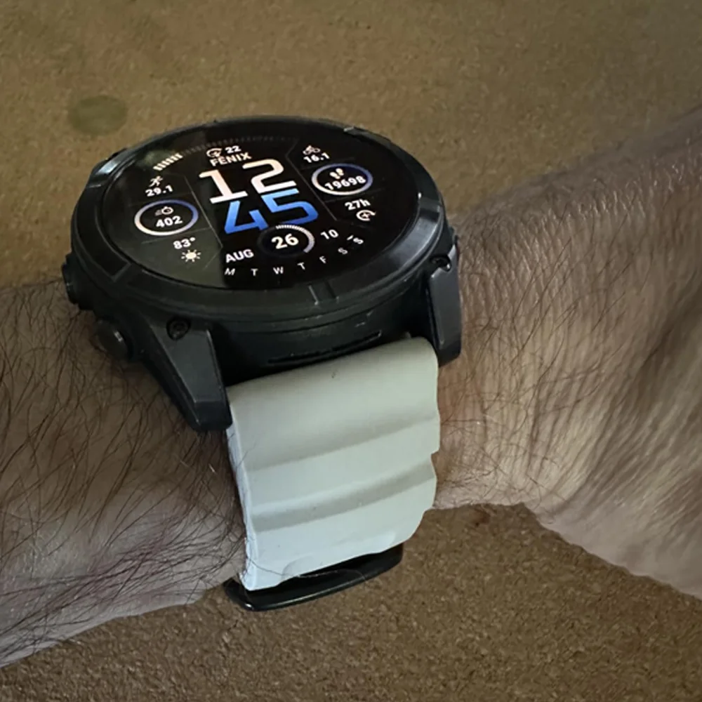 26 مللي متر 22 مللي متر سريعة تناسب حزام ل Garmin Fenix 8 7X 7 Pro Fenix 6X 6 5X 5Plus Tactix 7 سيليكون حزام سوار Fenix 8 الفرقة 47 مللي متر 51 مللي متر