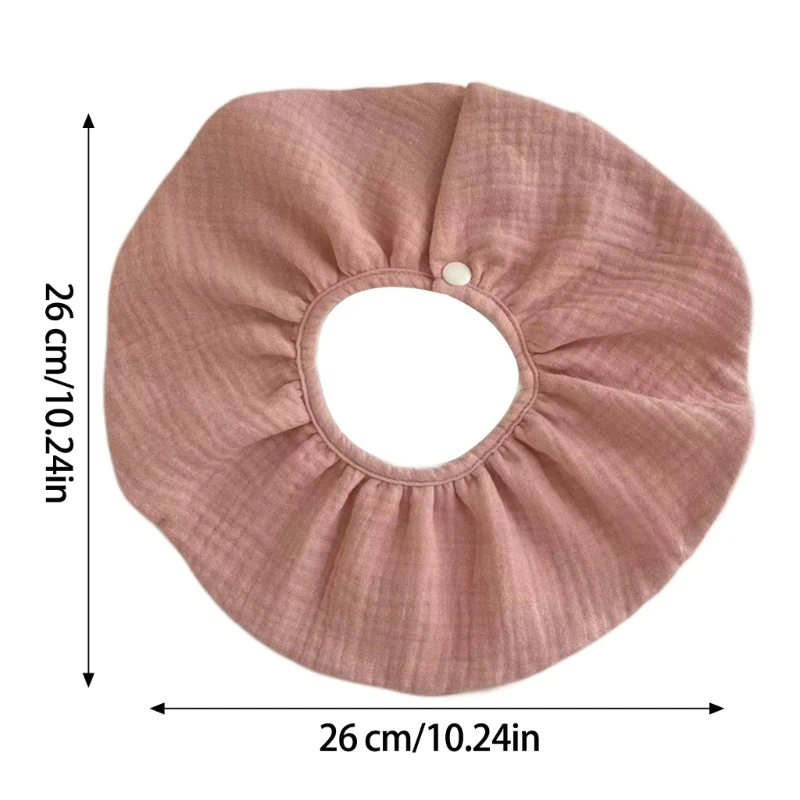 Tablier rotatif à 360 degrés, bavoirs d'alimentation, serviette salive en coton respirant à 6 couches pour les tout-petits