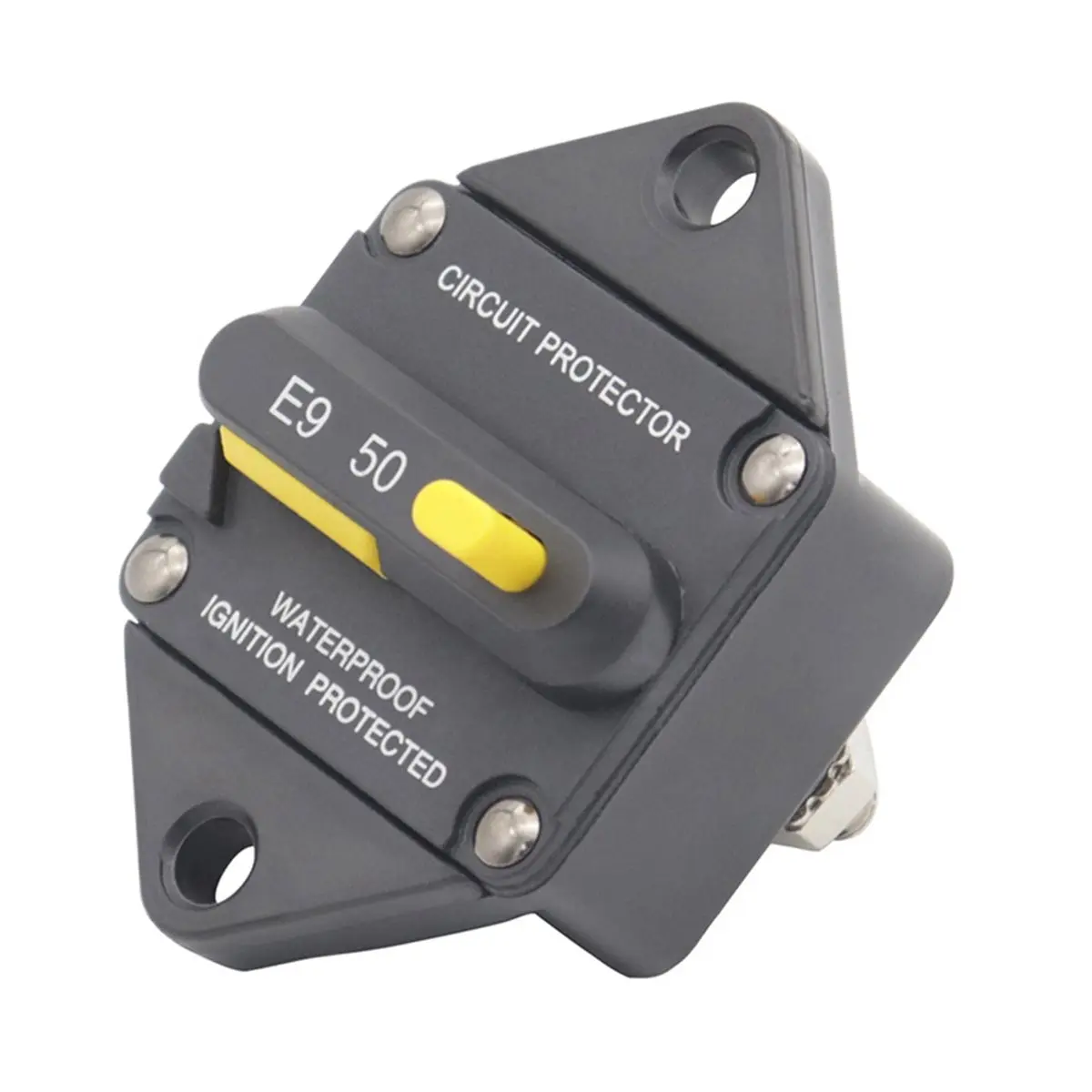 2026 NEW Motorhome Yacht Modification E9 Circuit Breaker Manual Reset with Emergency Cut-Off Switch Embedded Installation 50A