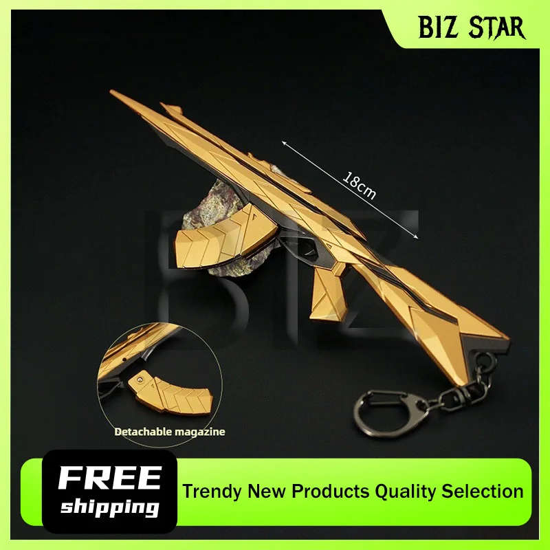 18cm/7.09in Valorant Game Peripheral Alien Star Overlord AK Thiokesis Berserker Toy Gun Model Alloy Weapon Ornaments Collections
