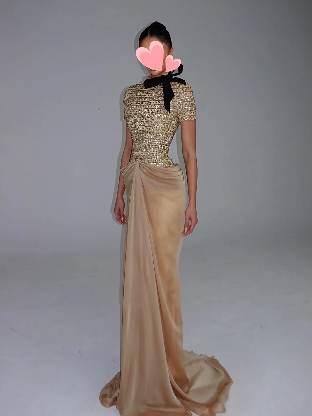 

Oisslec Prom Dress Elegant Vintage Sweet Champagne Crystal Mermaid New Customized Formal Occasion Prom Dress Evening Party Gowns