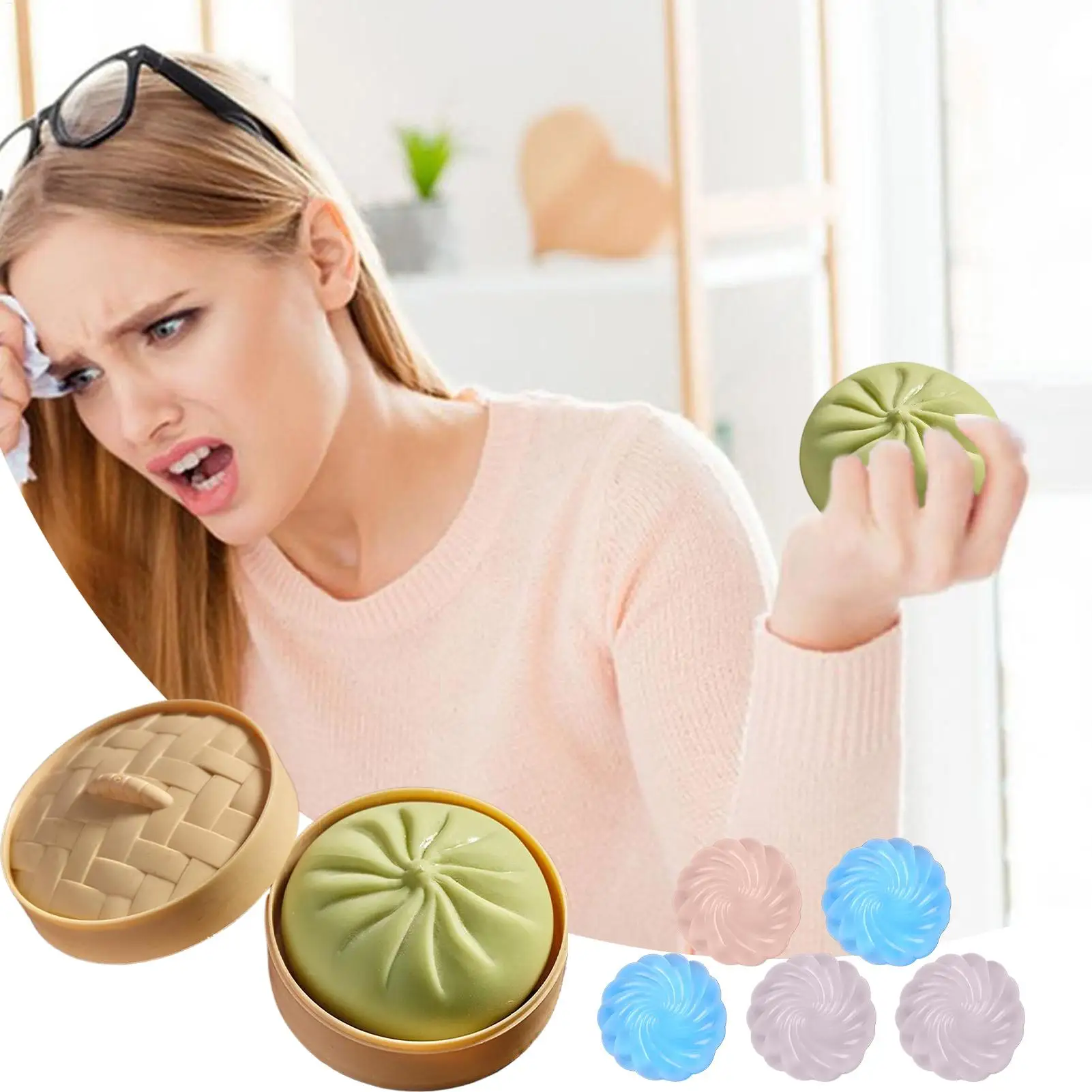 ضغط الكرة لينة واقعية العملاق تهدئة مضحك زلابية ضغط كرات اليد ألعاب متململة للبنين بنات الأطفال الكبار الطلاب #3