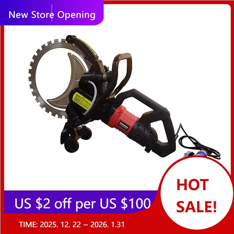 

6000W Wall Chaser Saw Concrete Cutting Machine Brick Wall Cutting Machine Wall Concrete Ring Saw