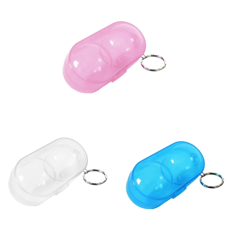 Taşınabilir Masa Tenisi Topu saklama kutusu, Anahtarlık Ile Iki Ping-Pong Topu Tutar Ping-Pong Konteyner Topu Aksesuarları