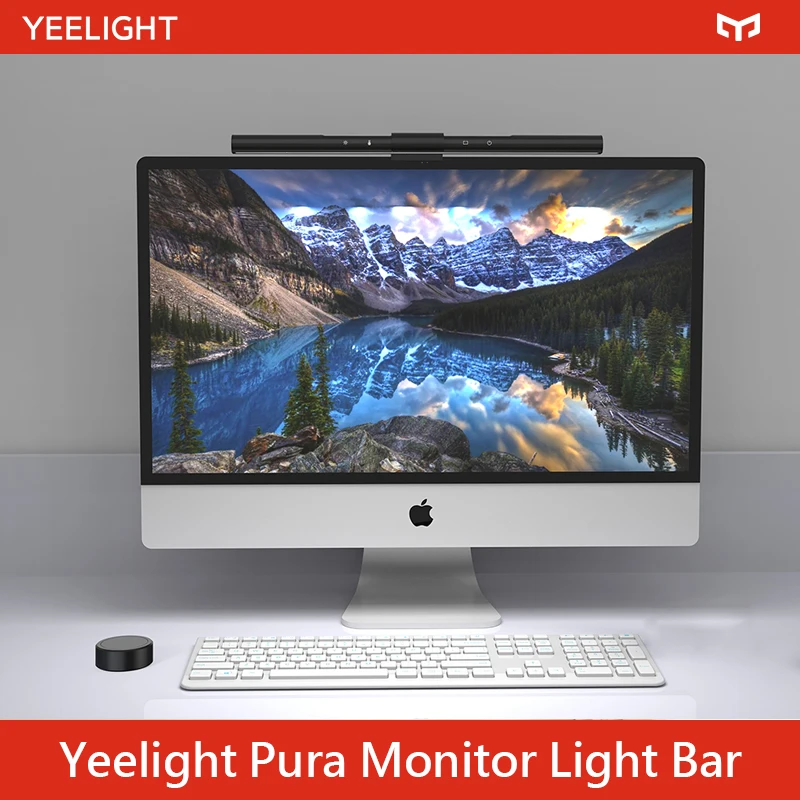 YEELIGHT Pura Monitor Light Bar LED Screen Hanging Light 45° Angle 40cm Eye Protection Touch Controls Stepless Dimming 6500K