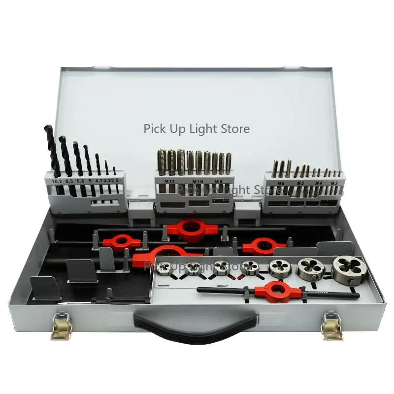 45 Pcs M3~M12 Tool Set HSS DIN 352  and DIN223  Hand Tool  Set