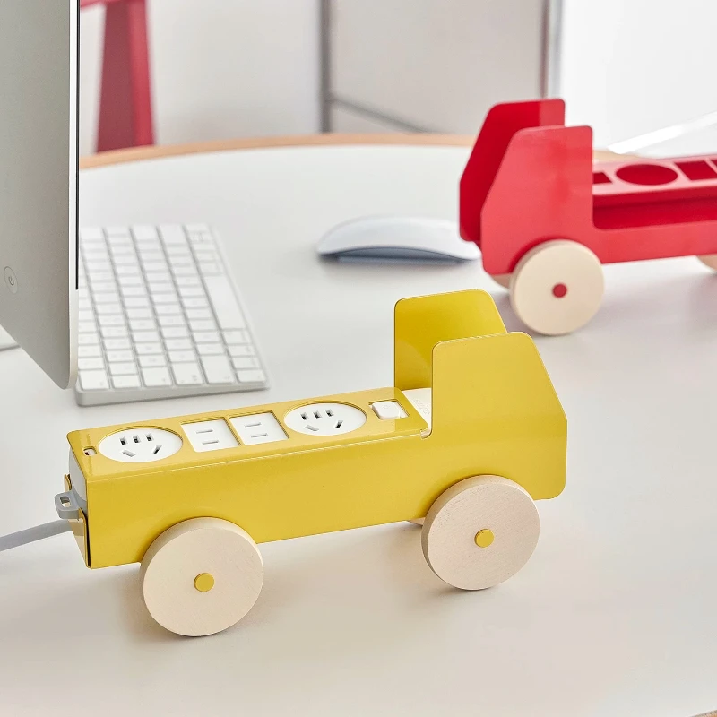 Plug-in board storage trolley socket decorative desktop ornament home creative office desktop ins
