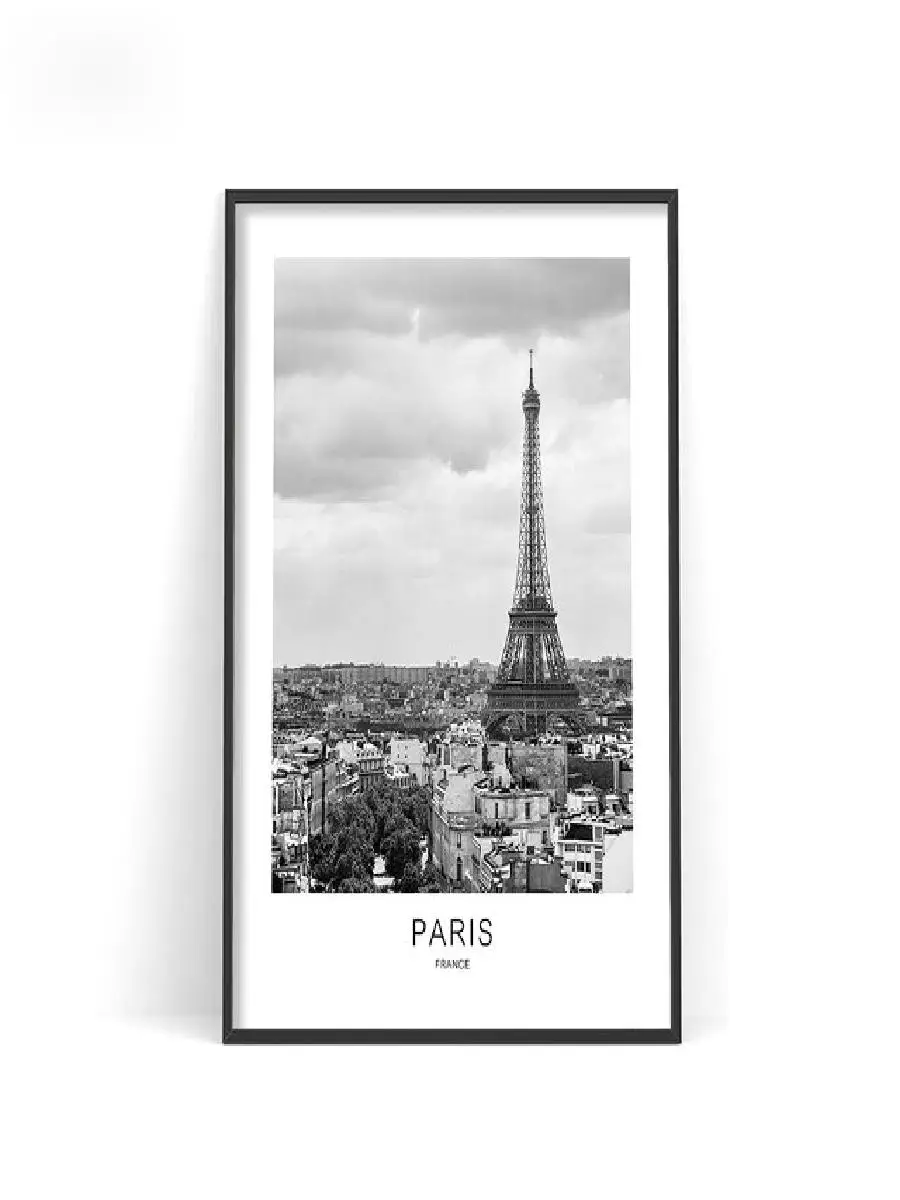 Black  White World Cities Canvas Art  Paris Barcelona Berlin Landscape Posters for Home Wall Decor