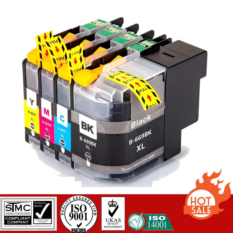 Compatible Brother Ink Cartridge for LC669 LC-669 LC665 LC-665 suit For Brother MFC-J2320/J2720