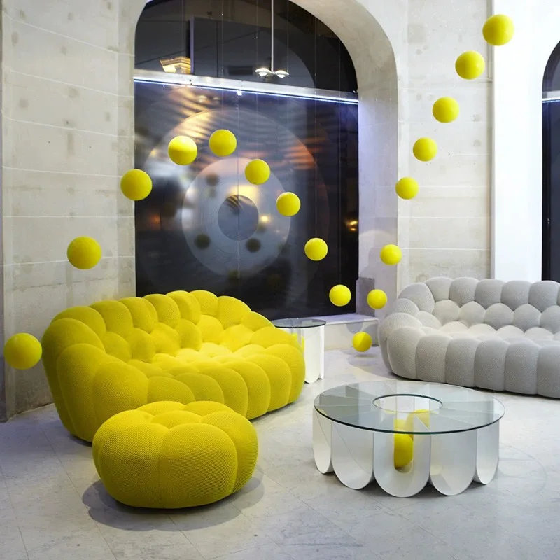 C Modern simple light luxury football bubble creative curved sofa