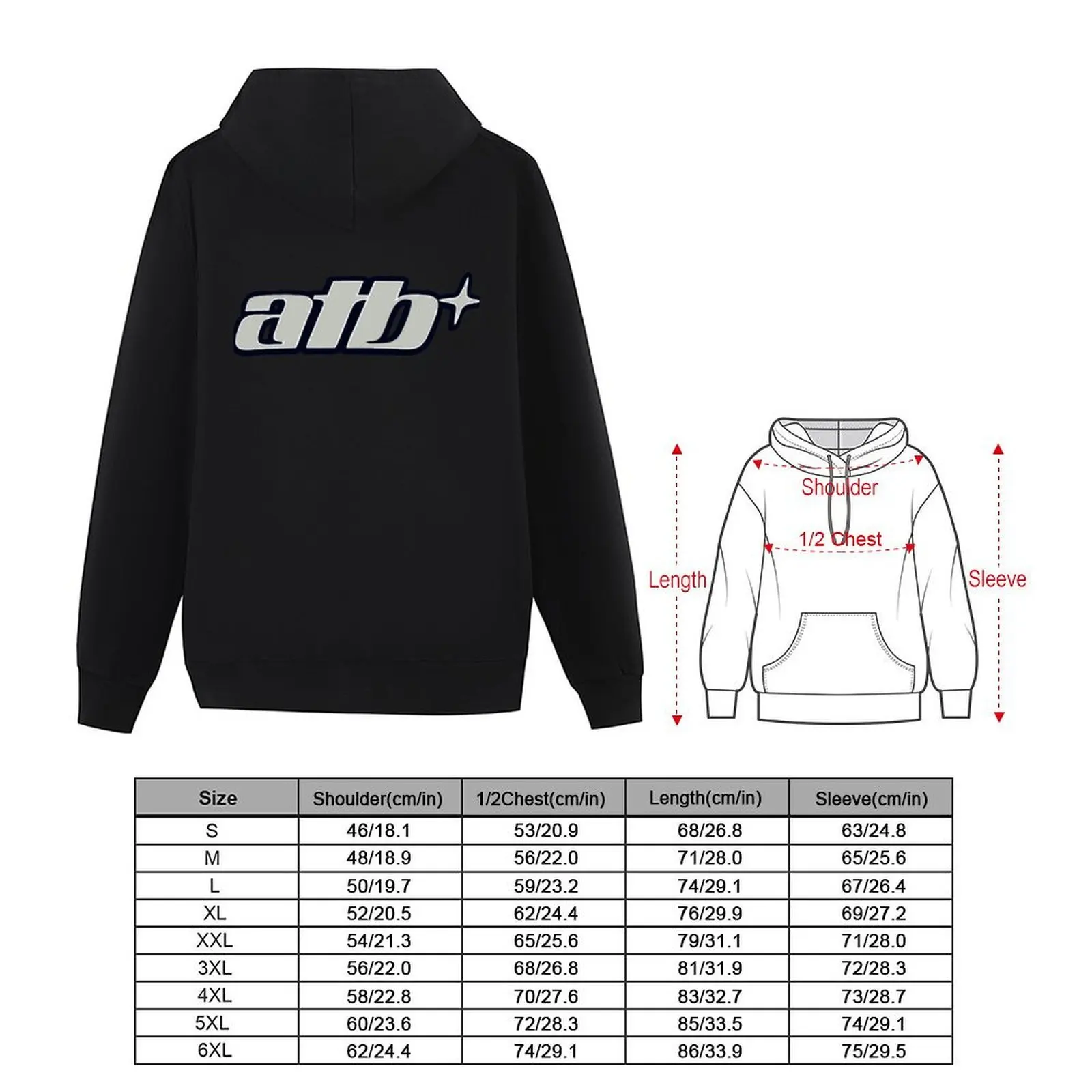 الأكثر مبيعًا - ملابس رجالية بغطاء للرأس بشعار ATB تي شيرت رجالي ملابس أنيمي ملابس رجالية جديدة بقلنسوة وقميص عرق