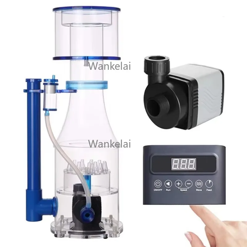 Factory Price Aquarium Accessories Professional Marine Aquarium Fish Protein Skimmer with DC Variable Frequency Pump Pump