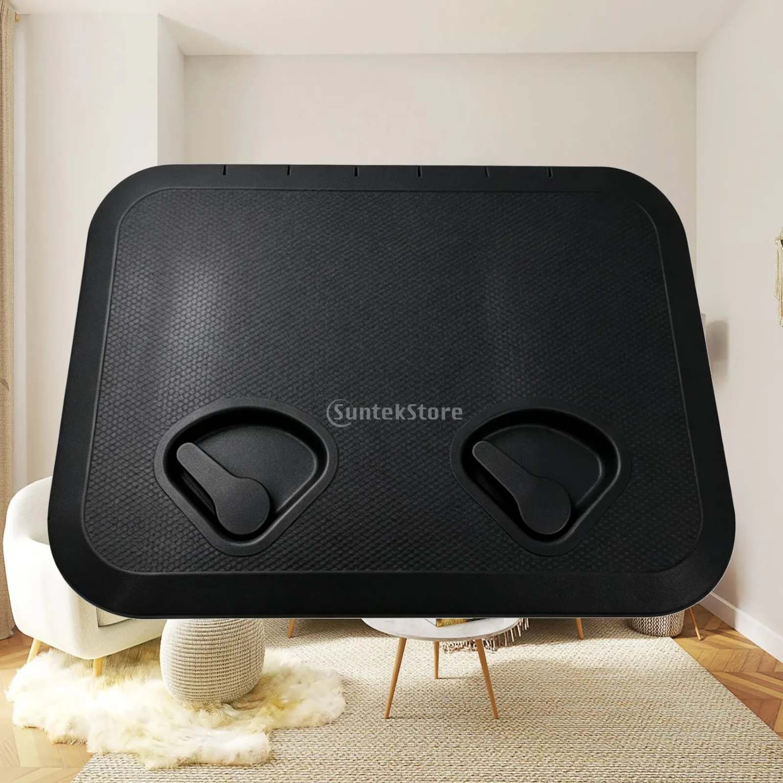 Marine Deck Hatch Cover Easy to Install Hatch Cover with Pull Handles Recessed Handle Concealed Flush Pull Flat for Mariners