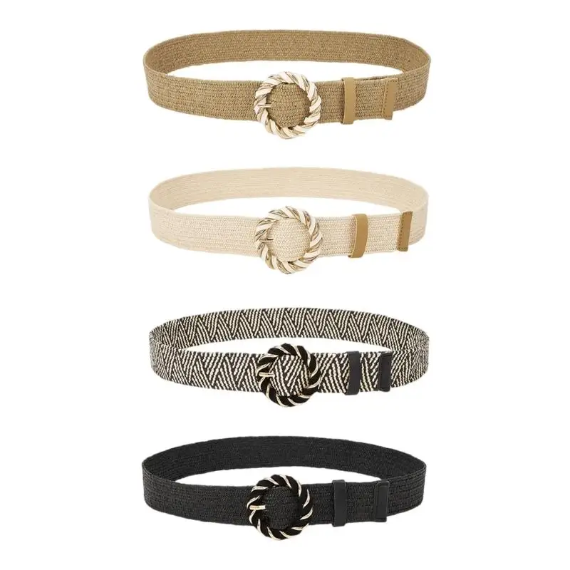 

39BB Waist Belt Woven Braided Belts for Street Dance Night Club Belt Dress Accessory