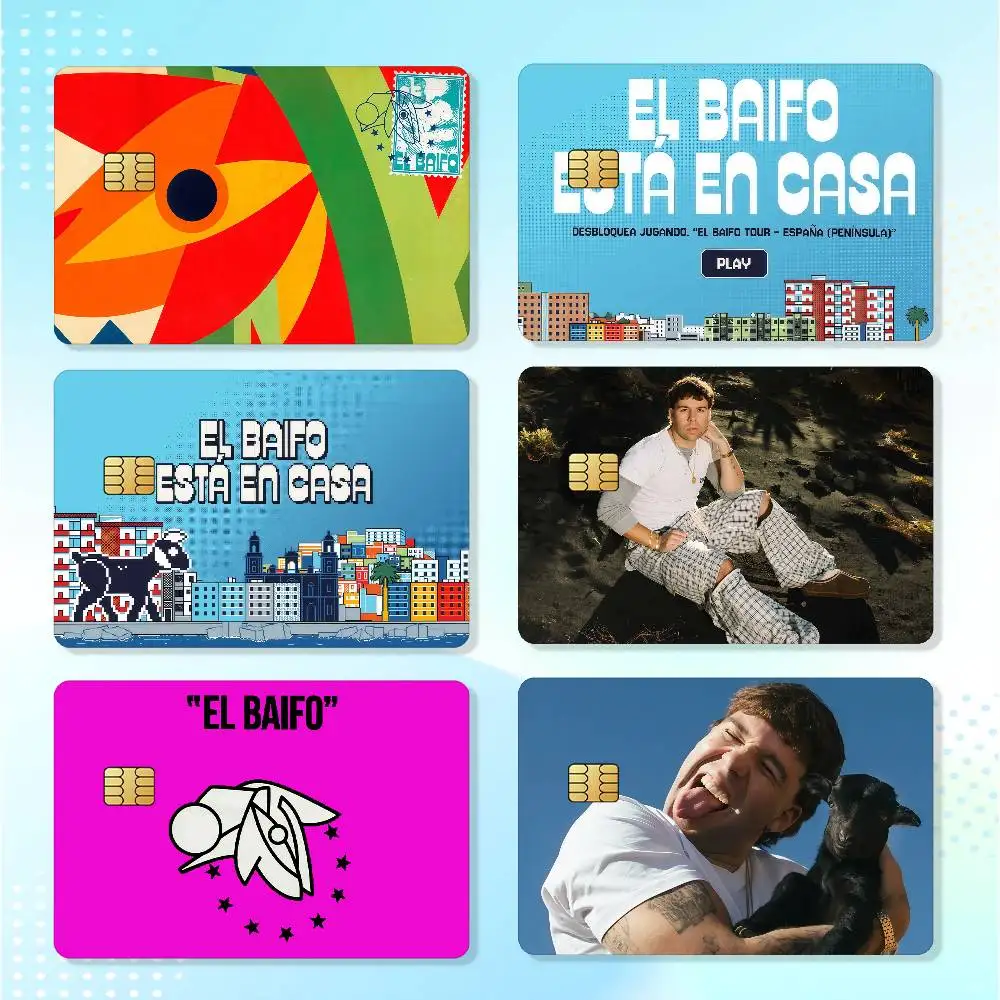 Singer Quevedo EL BAIFO Waterproof Card Stickers For Credit Cards Debit Cards And Transit Cards 4pcs