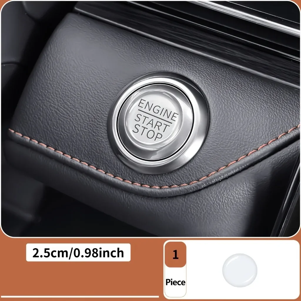 TILONDEX Crystal Clear Gel Stickers for Car One Button Start Protect Ignition Switch Anti Scratch Transparent Soft Silicone