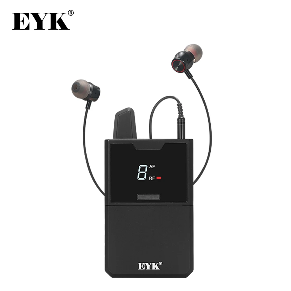 Bodypack Receiver for EYK EM802 Professional Dual Channels UHF Wireless Stage Monitor System with In-Ear Earphones