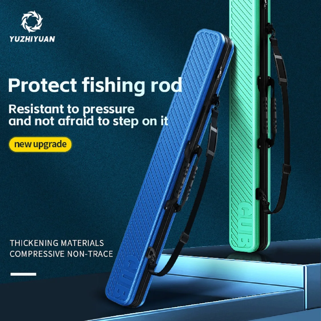 

Сумка для рыболовных снастей с твердым корпусом | Водонепроницаемая сумка для рыболовных снастей Портативная ударопрочная сумка для рыболовного снаряжения для рыбалки