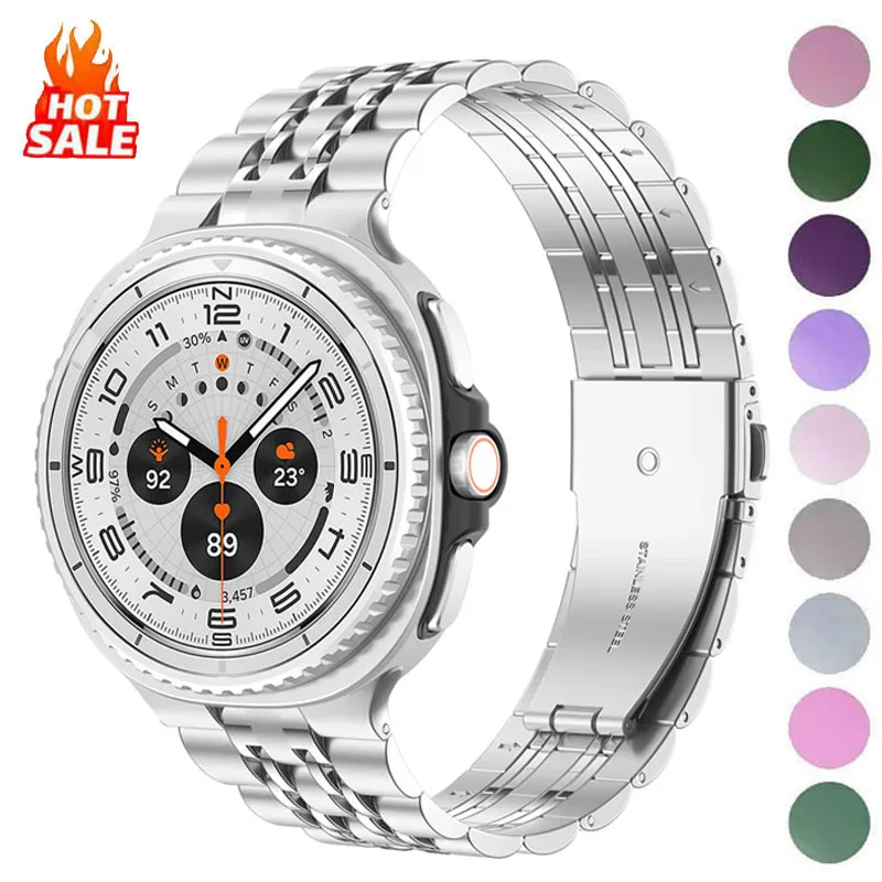 Metallarmband für Samsung Galaxy Watch 8 40 mm 44 mm, Edelstahl-Armband, Correa für Samsung Watch 8 Classic 46 mm Band