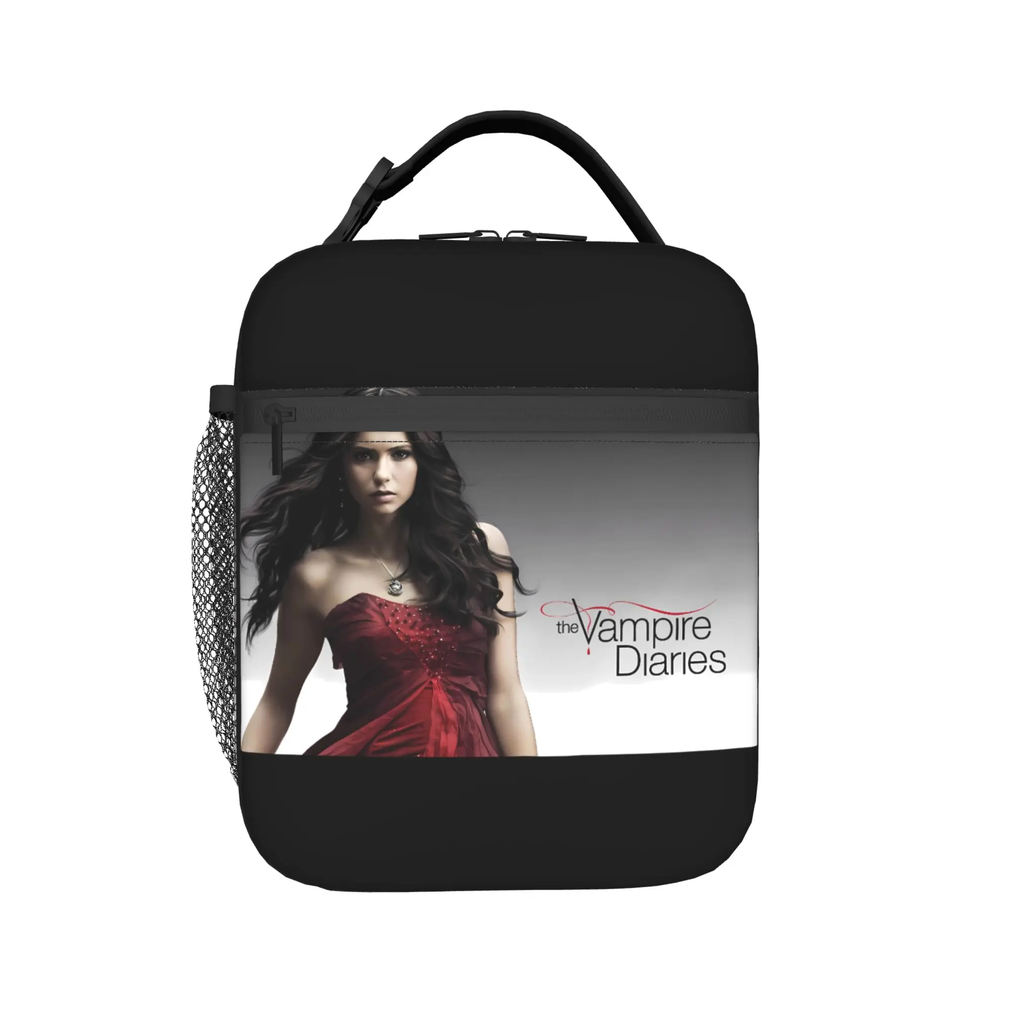 Lunch Bag The Vampire Diaries Resuable Movie Picnic Lunch Box For Unisex  Cute Convenient Print Tote Food Bags