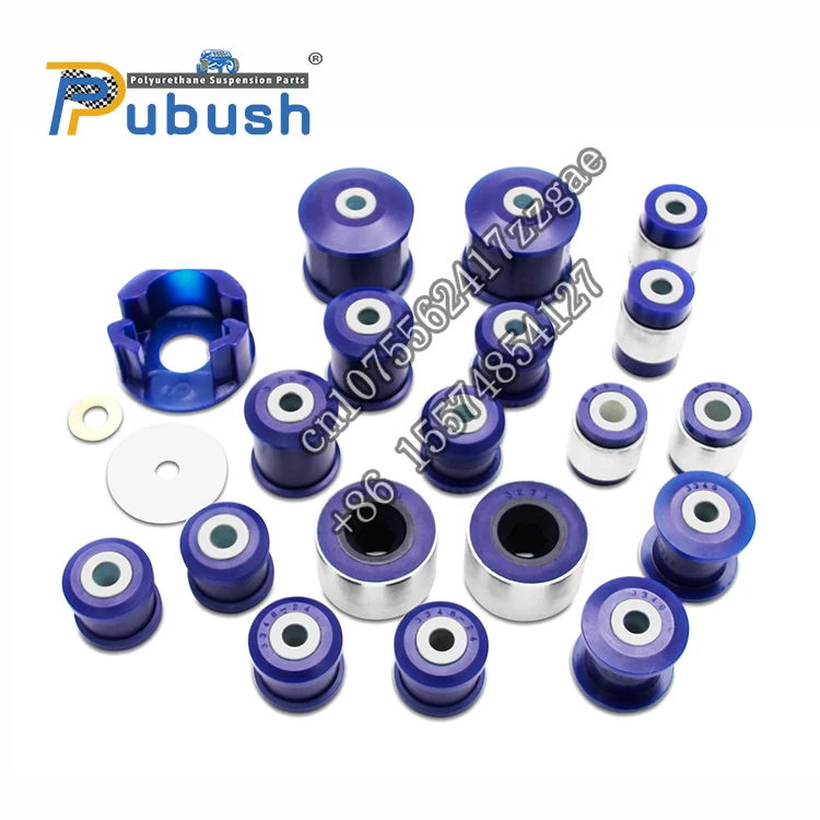 Factory price blue polyurethane bush kit Front and Rear suspension Enhancement Bushing Kit for vw golf mk5