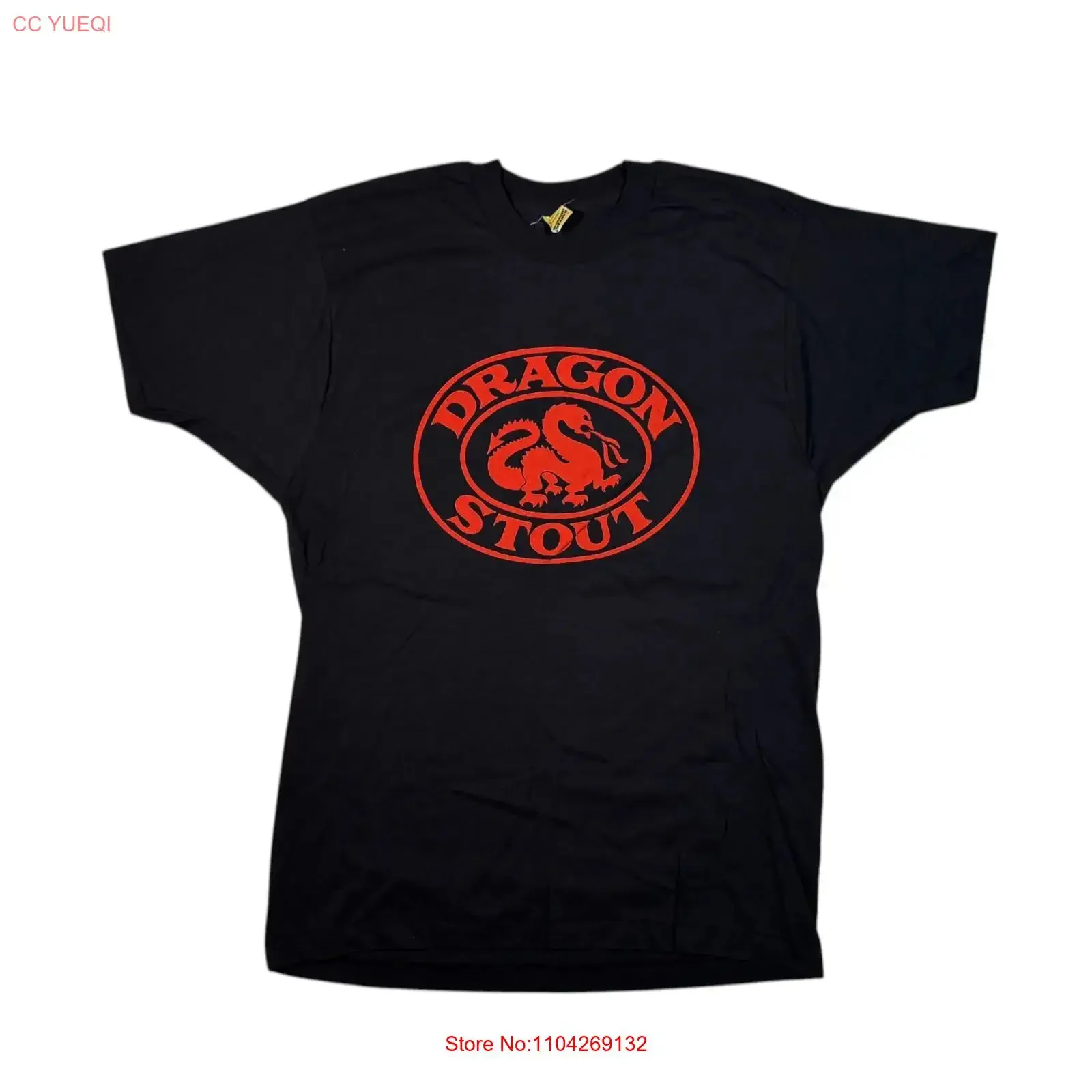Vintage 90s Dragon Stout T shirt Beer Catch a Black XL vintage Washed Unisex Slightly Stylish streetwear designer clothes