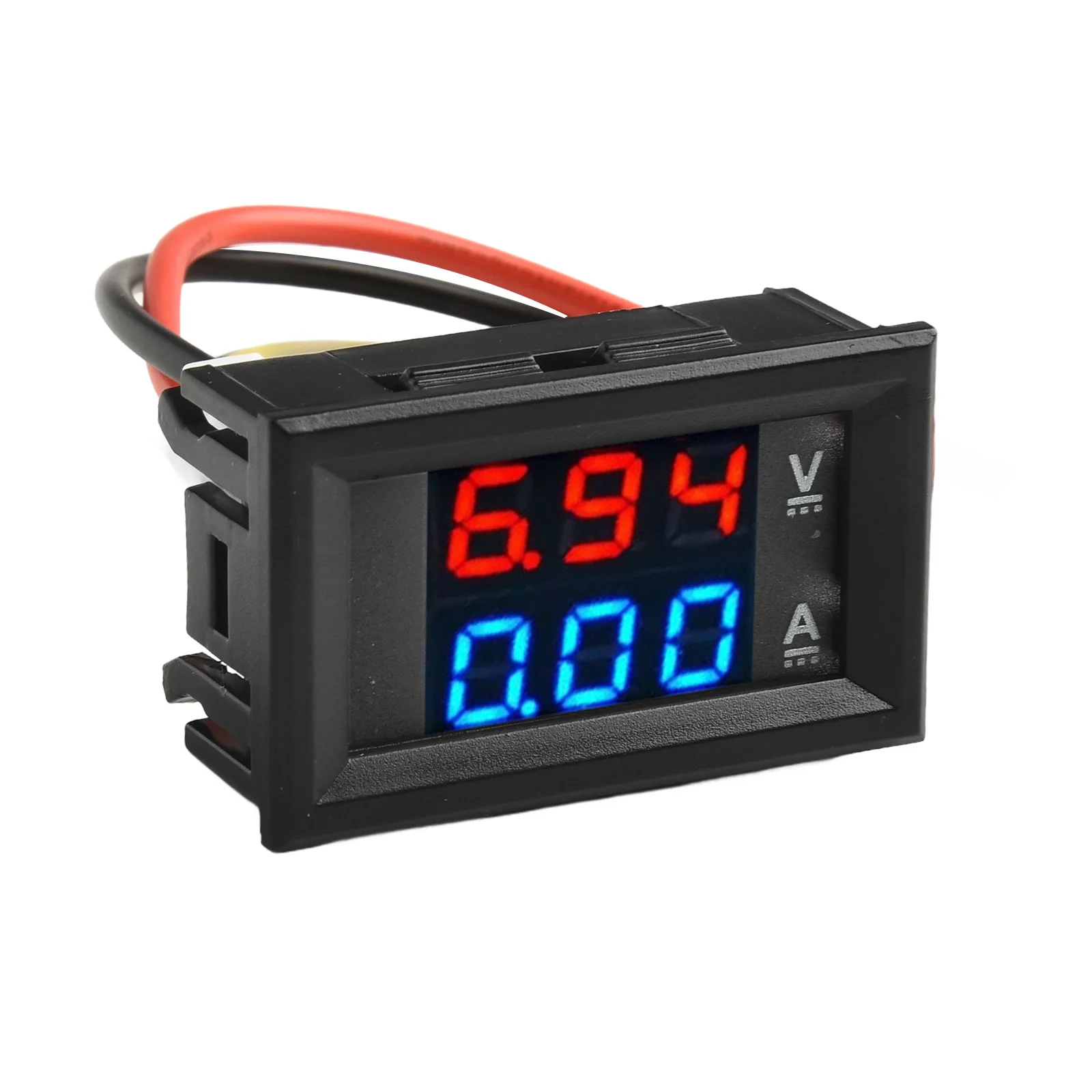 Voltmeter Ammeter Power Meter W/Connecting Line Voltage Amps 3 Digit DC 100V 10A Digital Accessories Replacement