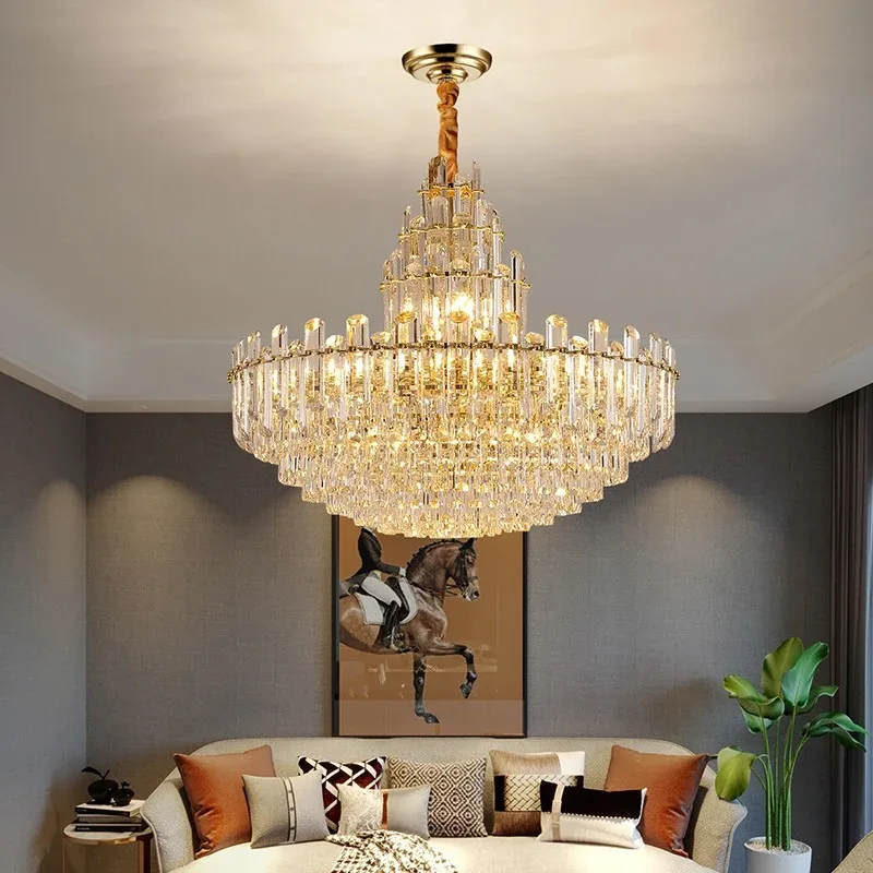 Modern Ceiling Chandeliers Hanging Lamps Led Luxury Light Fixture Lustre Decorative Home Appliance For Dining Roomd Dawing Room