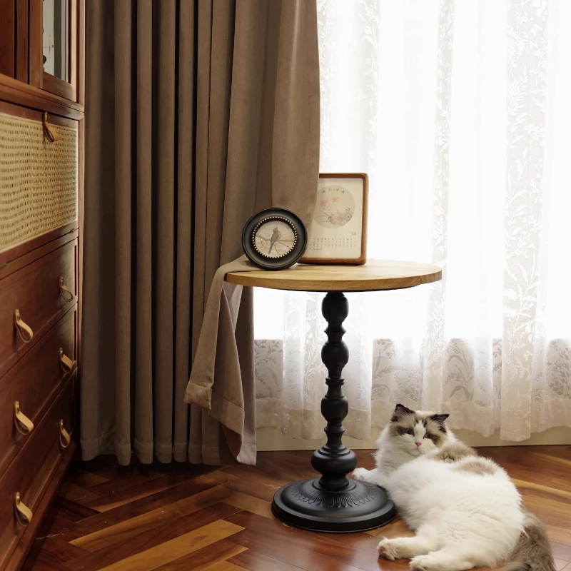 

Custom Size Blackout French Double-sided Chenille High Shade Solid Color Curtains for Living Dining Room Bedroom Kitchen Door