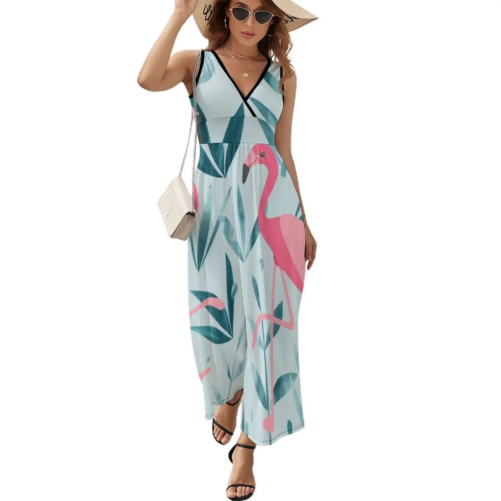 

Flamingo fever Sleeveless Dress dresses for women 2024 elegant women's dresses sale