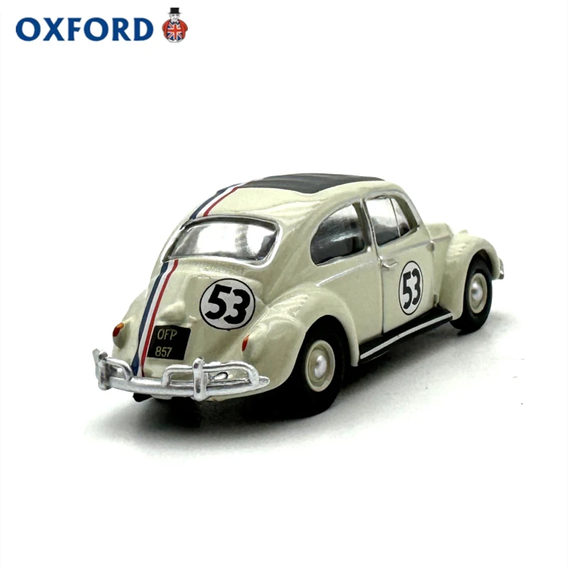 1: 76 Mini Volkswagen Classic Retro Beetle Racing 53 Car Simulation Model Collection Alloy Car Ornament Portable Outdoor Toy