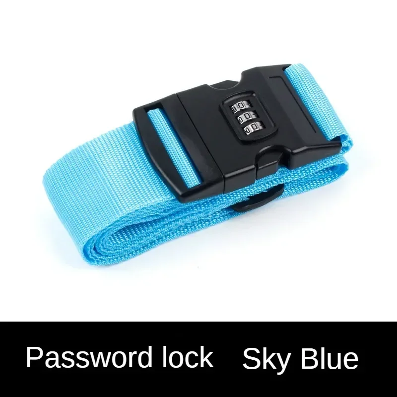 Anti-theft Travel Luggage Strap Adjustable Password Lock Packing Belt Baggage Secure Lock Luggage Bundling Suitcase Accessories