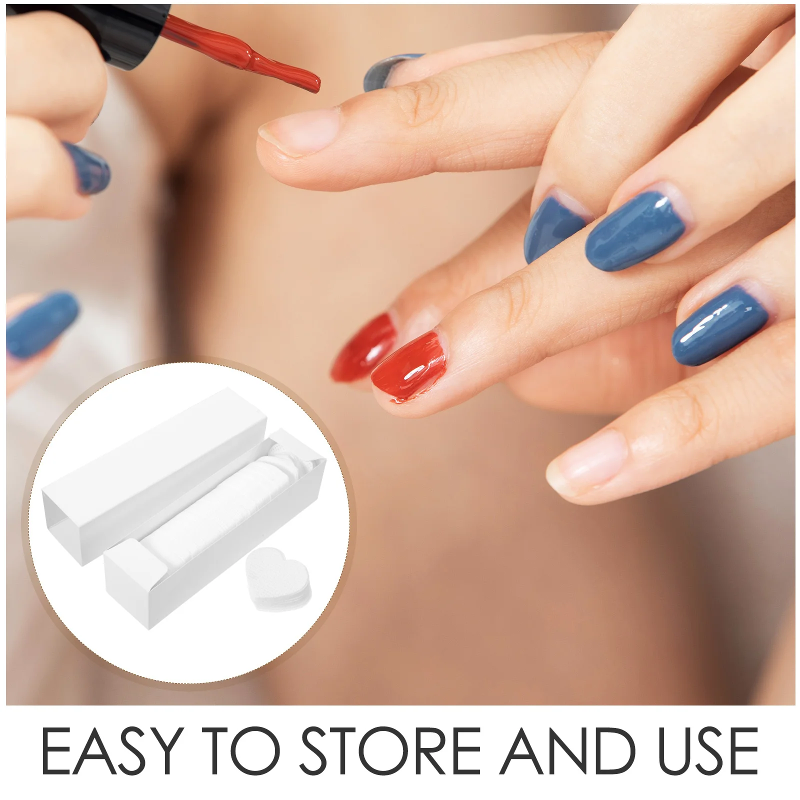 500 Stuks Pluisloze Nageldoekjes Hart Ontwerp Pluizende Nagel Cleaning Pads Voor Polish Lash Lijm Verwijderen Salon Thuisgebruik wimper